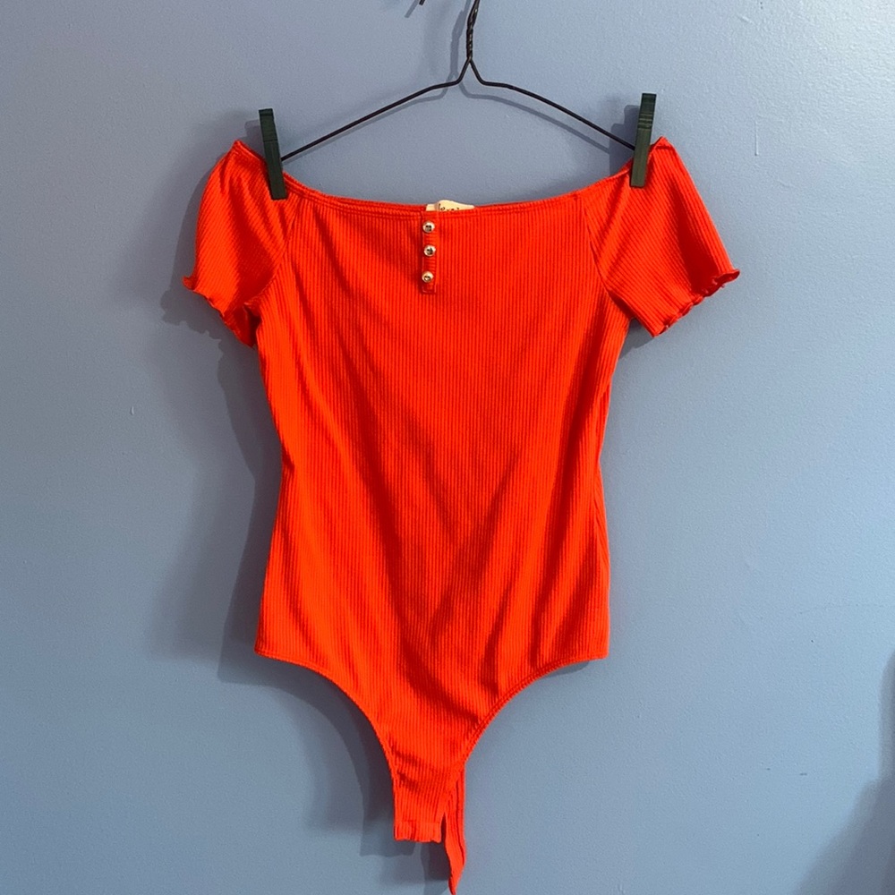 Cute dark orange bodysuit